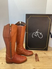 Rydale Rievaulx Spanish Riding Equestrian Brown Leather Boots UK Size Size 4