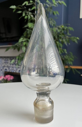 Antique giant hand - blown, glass