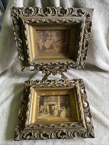 Victorian ornate gilt framed - victorian,