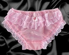 Baby Pink Frilly Sissy Sheer