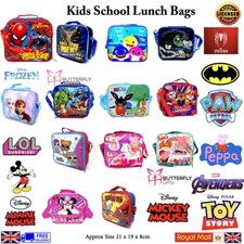 Kids Boys Girls Insulated Lunch Bag School Travel Children's Food Lunch Bag New