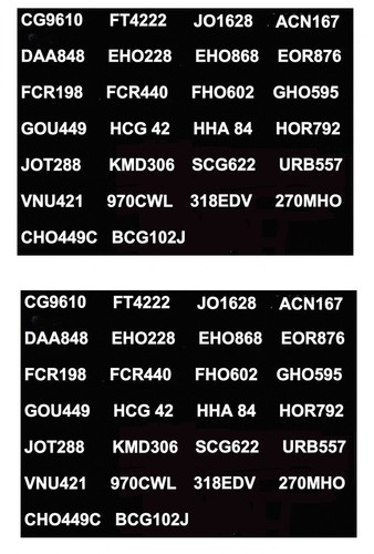 Model bus waterslide transfers - bus,