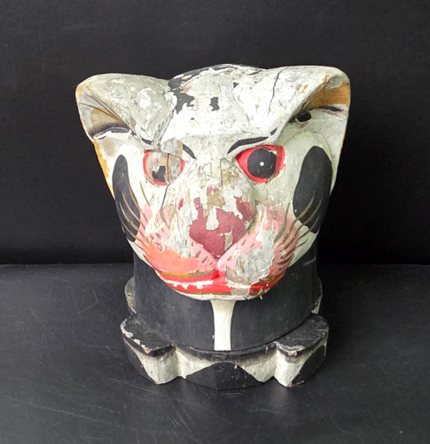 Asian decorative wooden cat - asian,