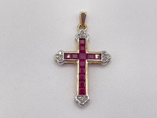 9ct gold ruby - gold, &
