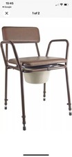 Aidapt VR160 Kent Stacking Commode Chair - Brown
