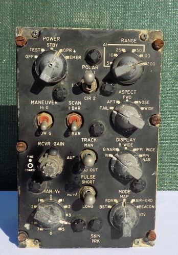 Vintage aircraft cockpit panel - cockpit,