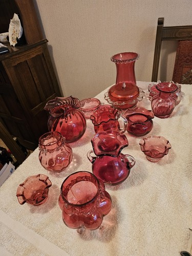 Cranberry glass collection - cranberry, collection-