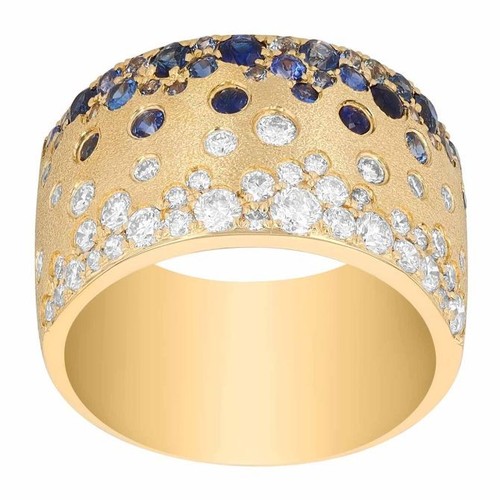 Flush set sapphire diamond - flush, &