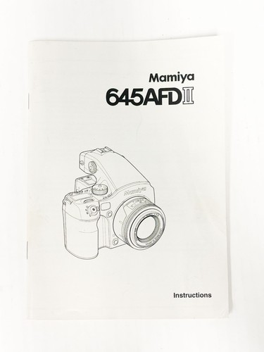 Mamiya m645 afd - m645, ii