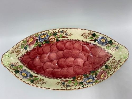 Vintage maling peony rose leaf - maling,