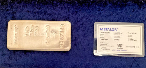 1kg silver bullion bar - silver,