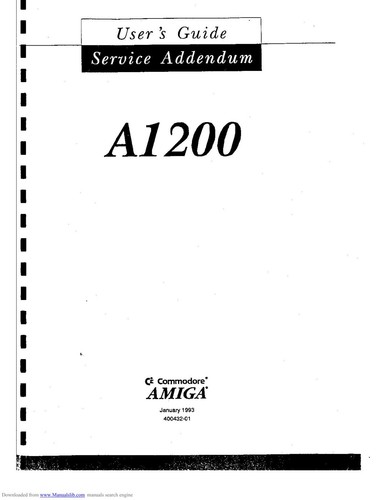 Amiga a1200 users guide - a1200,