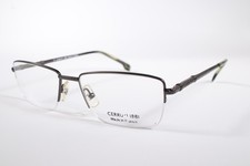 Cerruti Eyeglasses 1881 Unisex Grey Semi-Rimless Metal Eyewear Glasses Frames