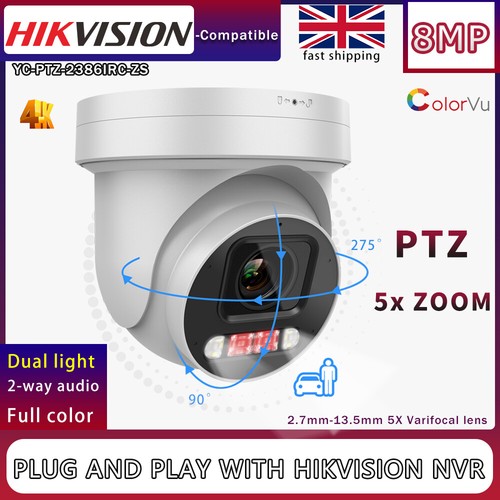 Hikvision compatible 8mp - 4k,