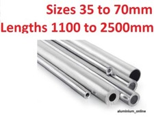 Aluminium round tube 35mm - aluminium, 38mm
