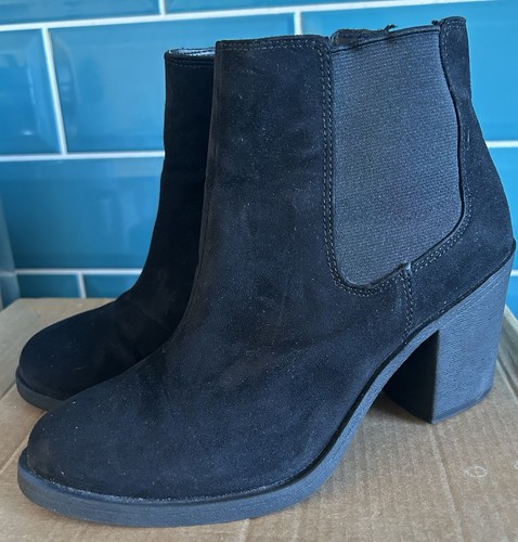 Black suedette ankle - h&m,