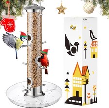 iBorn Metal Bird Feeder 6 Port