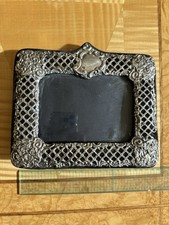Solid Silver Early Century Decorative Picture Frame With Hallmark And GG Logo