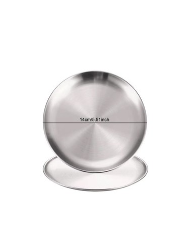 2pcs stainless steel plates - 2pcs,