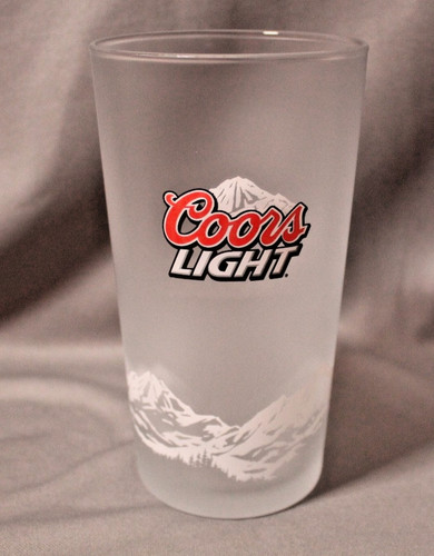 Coors light frosted pint glass - coors,