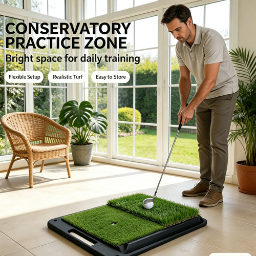 Golf hitting mat - mat, 42.5x32.5cm