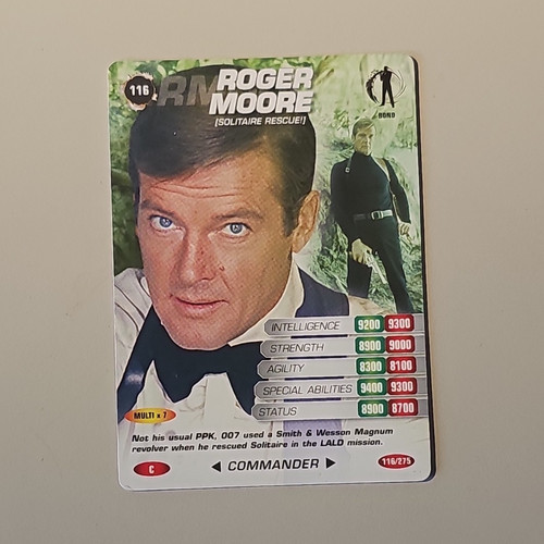 007 spy cards - spy, roger