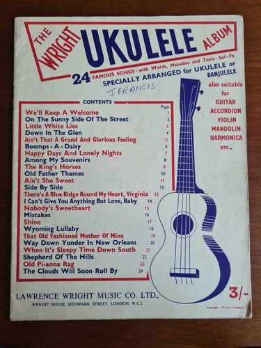 The wright ukulele album - wright, 1949