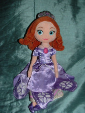 DISNEY STORE SOFIA THE FIRST 13" SOFIA DOLL PLUSH SOFT TOY (B)