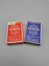 1930s Lexicon Card Games Blue