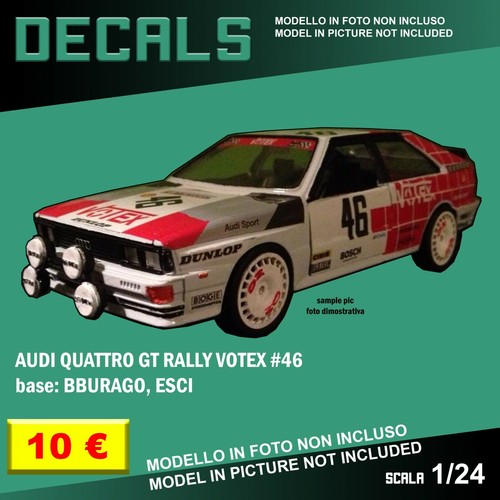 Decals repro audi quattro - repro, gt