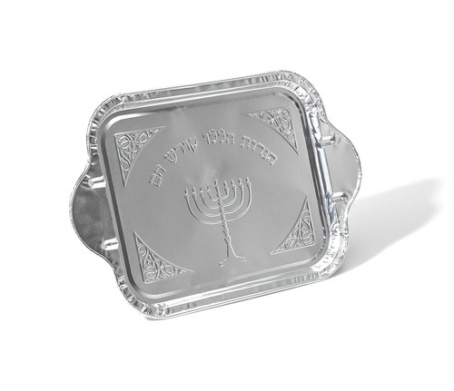 Disposable aluminium menorah - disposable,