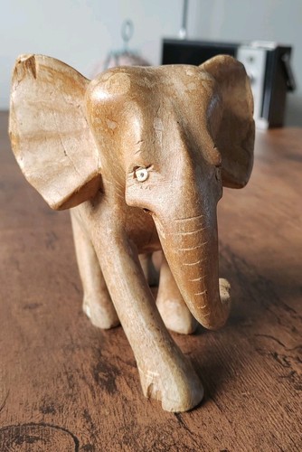 Small hand carved wooden - small,