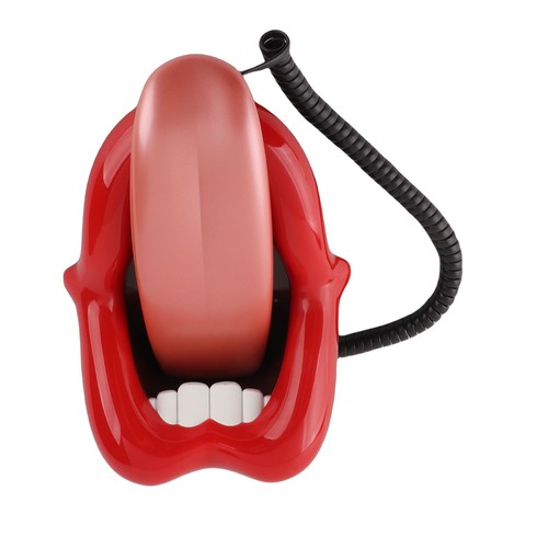 Red mouth telephone - mouth,
