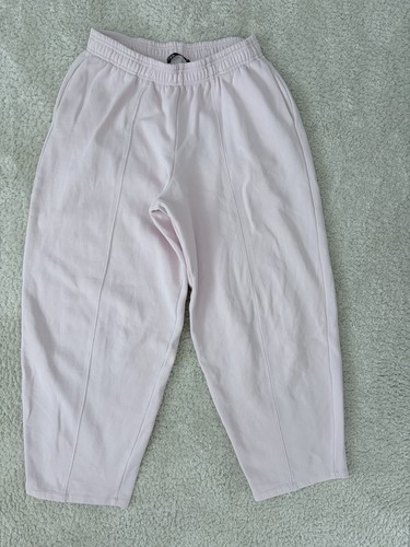 Pink zara joggers size large - size,