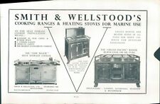  WW2 Smith & Wellstood's Marine Cooking Ranges Advert From Janes Ships 1942  