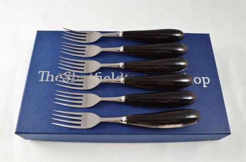 Sheffield steak forks with - forks,