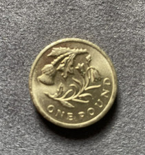 Flower Floral  SCOTLAND, Thistle, Bluebell,  old £1 Pound Coin -Collectable 2014
