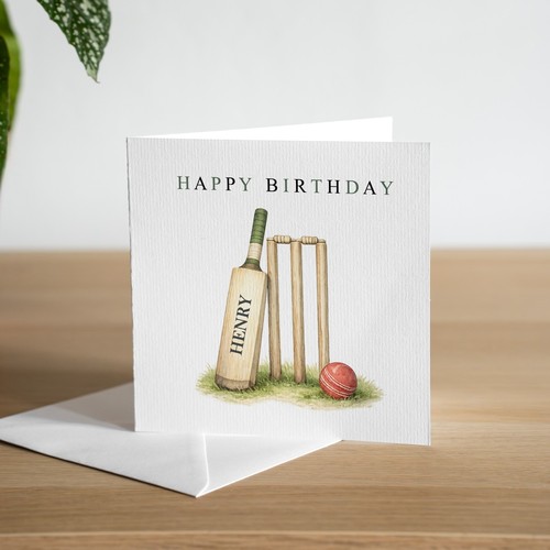 Personalised handmade cricket - handmade,