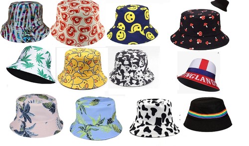 Bucket hats festival - bucket, bright