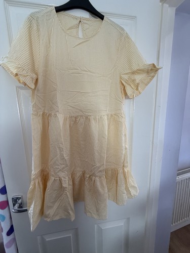 Girls yellow gingham school - girls,