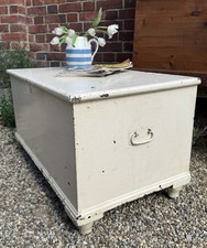 Painted Victorian Pine Blanket Box