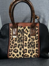 Next Ladies Black Handbag with Detachable Long Strap