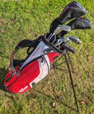 Wilson Deep Red Junior Set - 12-14 Years - Driver/Wood/Irons/Putter/Stand Bag