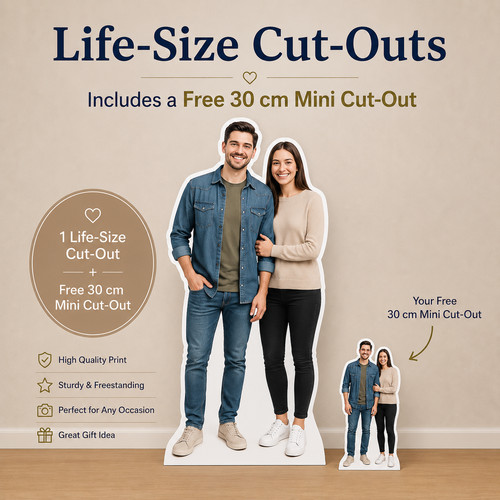 Couple life size cutout - cutout, –