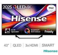 Hisense 43A7QTUK 43 Inch QLED