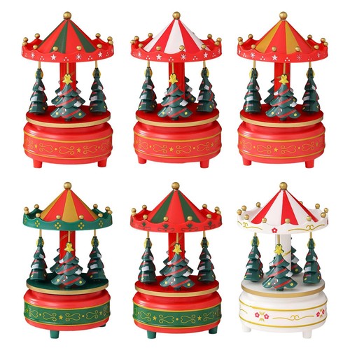 Christmas carousel music box - christmas,