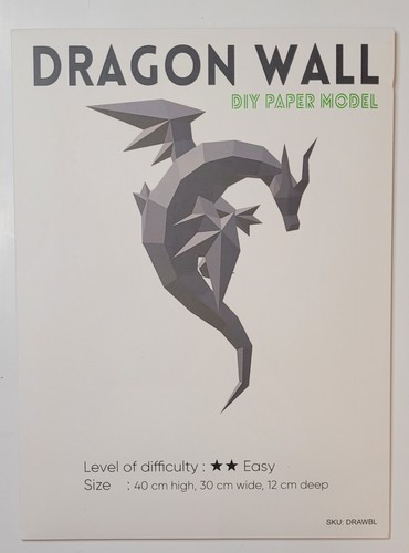 Dragon wall diy paper - dragon, on