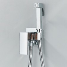 Chrome Shower Taps Handheld Bidet Spray Kit Sprayer Brass Mixer Valve Bathroom