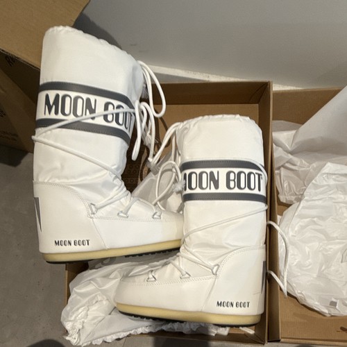 Moon boot white - moon, lace-up