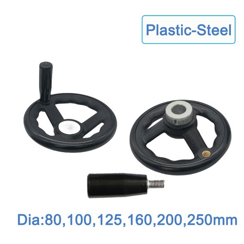 Plastic steel spoke hand - 3-spoke,
